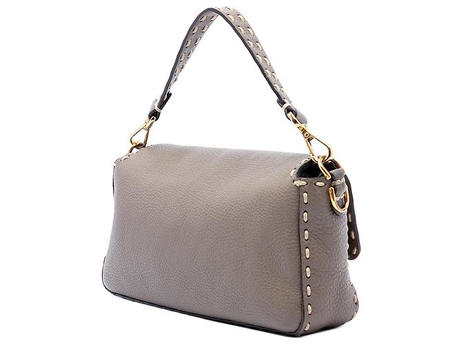Borsa Selleria Baguette Fendi in pelle marrone Medium - vista 2