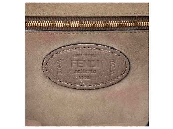 Borsa Selleria Baguette Fendi in pelle marrone Medium - vista 5