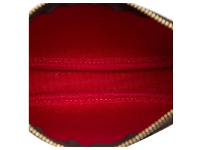 Louis Vuitton Brown Damier Ebene Mini Pochette Accessoires - vista 4