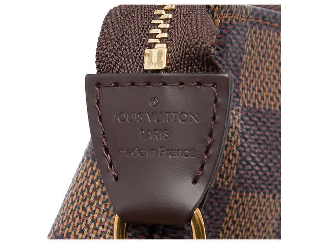 Louis Vuitton Brown Damier Ebene Mini Pochette Accessoires - vista 5