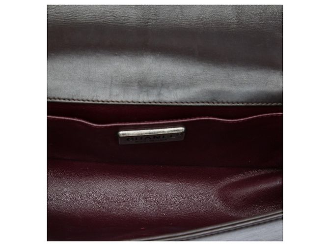 Chanel Brown Old Medium Lambskin and Pony Hair Boy Flap - vista 4