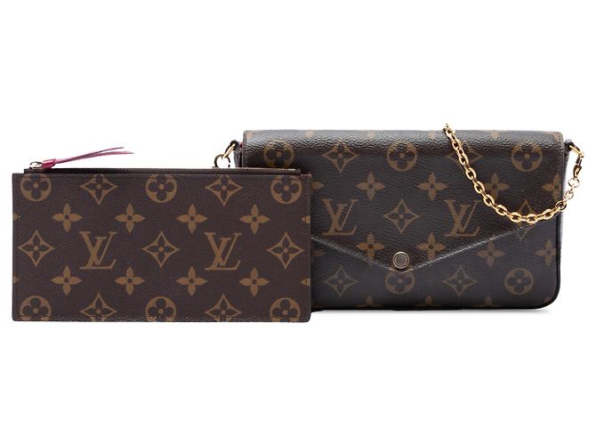 Pochette Félicie Louis Vuitton Brown Monogram Pochette Felicie - vista 7