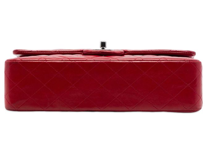 Chanel Red Medium Classic Lambskin Double Flap - Ansicht 3