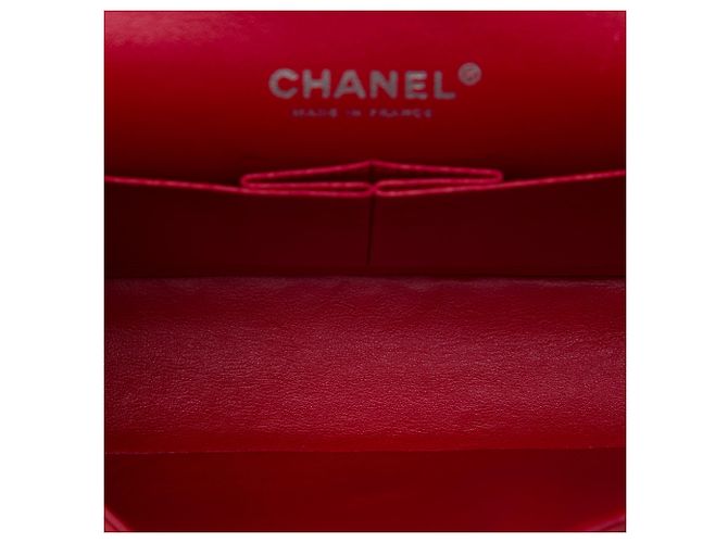 Chanel Red Medium Classic Lambskin Double Flap - Ansicht 4