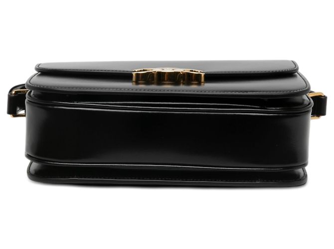Céline Celine Black Classique Shiny Calfskin Triomphe Crossbody - vista 3