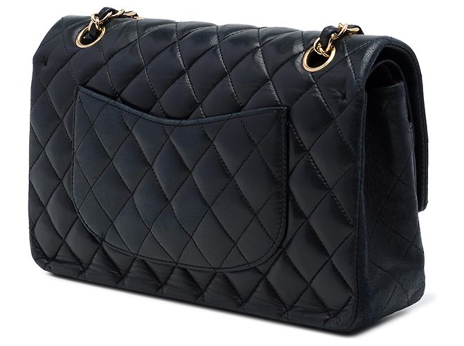 Chanel Black Medium Classic Lambskin Double Flap - Ansicht 2