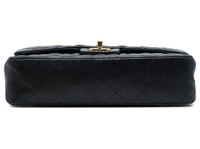 Chanel Black Medium Classic Lambskin Double Flap - Ansicht 3