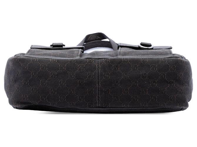 Borsa Gucci Brown GG Denim Abbey D Ring Pocket Tote - vista 3