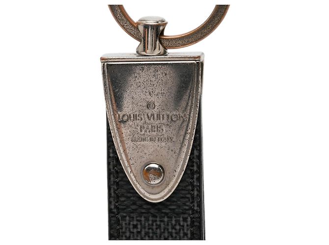 Louis Vuitton Portachiavi Dragonne in Damier Infini Nero - vista 4