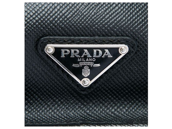 Borsa Business Prada in Saffiano Nero - vista 5