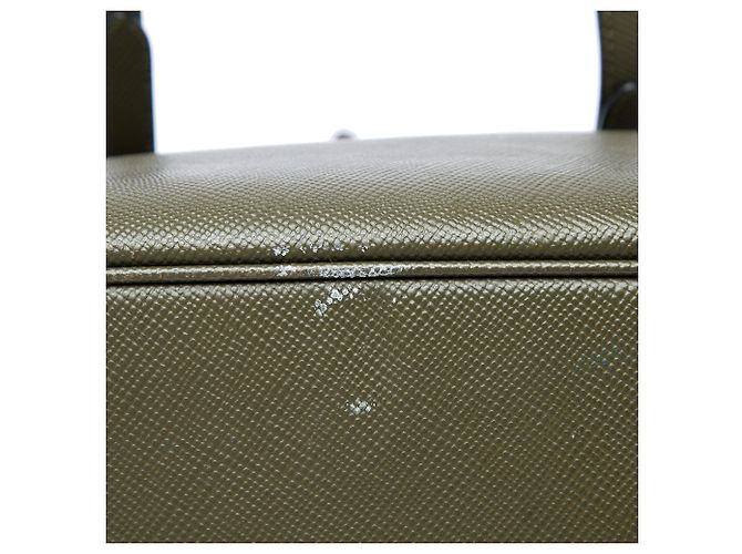 Borsa Prada Large Saffiano Cuir con doppio manico, Verde - vista 5