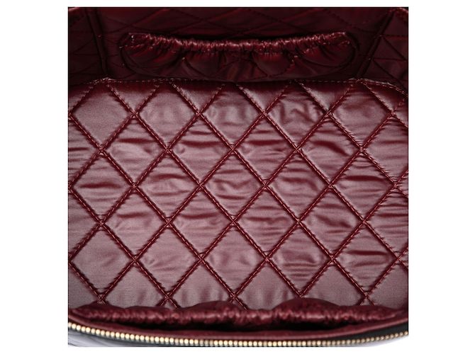 Borsa Vanity Chanel Black CC Quilted Lambskin con manico superiore - vista 4