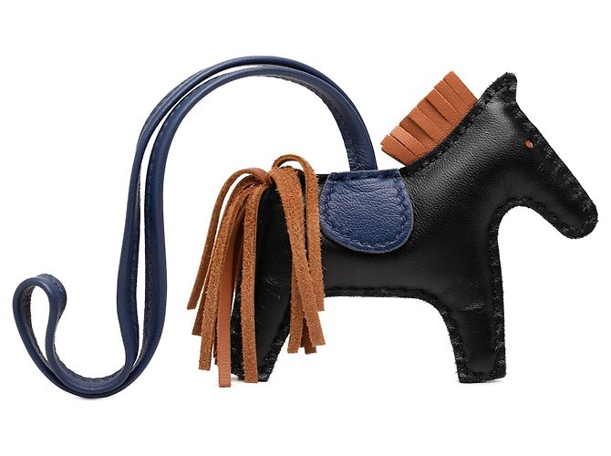 Hermès GriGri Rodeo Bag Charm PM in pelle di agnello Milo nera - vista 2