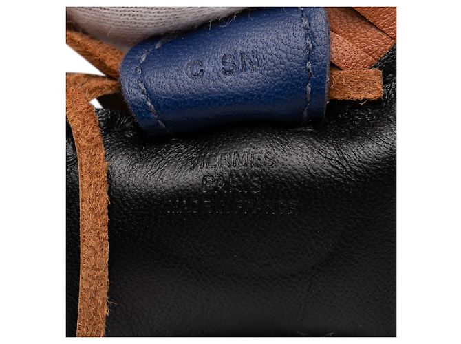 Hermès GriGri Rodeo Bag Charm PM in pelle di agnello Milo nera - vista 4