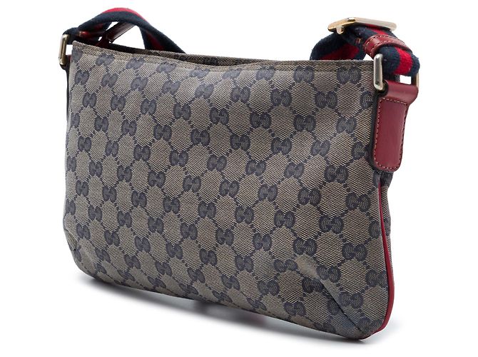 Borsa a tracolla Gucci Beige GG Crystal Web - vista 2