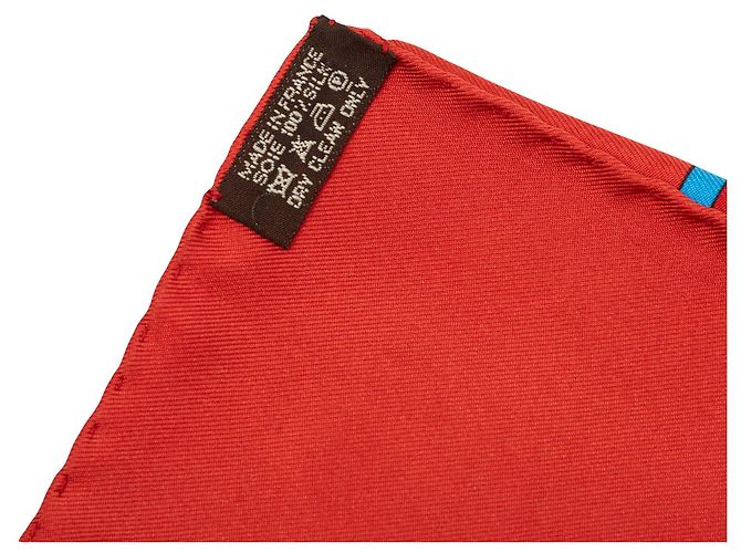 Hermès Red Cent Plis De Miao Seidentuch 90 - Ansicht 3