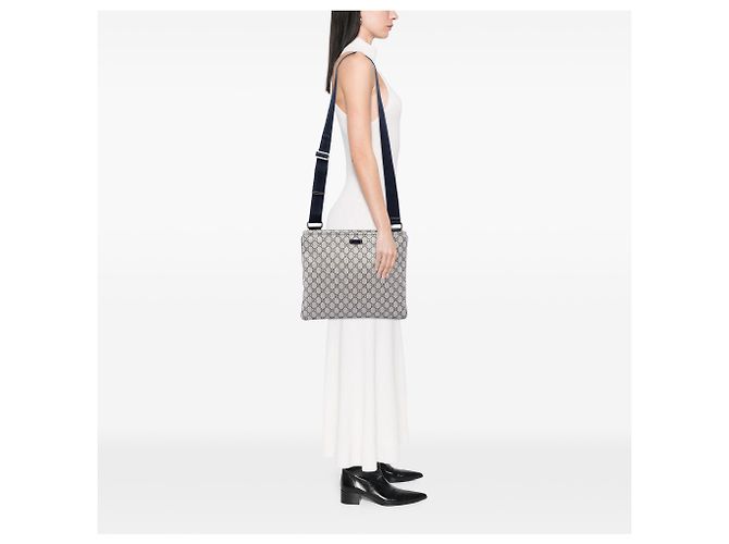 Gucci Beige GG Supreme Crossbody - vista 6