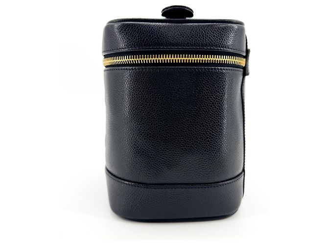 Beauty Case Chanel Vintage Timeless Caviar Tall - vista 3