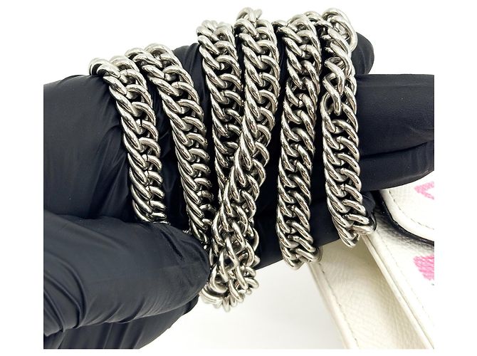 Balenciaga BB Graffiti Chain Leather Small - vista 7