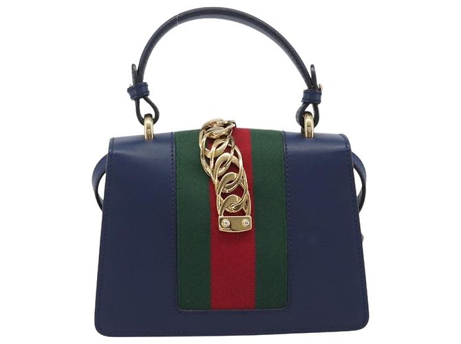 Gucci Sylvie Top Handle Leather Mini - vista 2