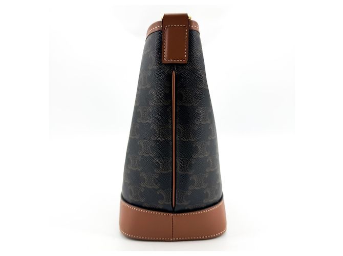 Céline Celine Bucket Triomphe Coated Canvas Medium - vue 3