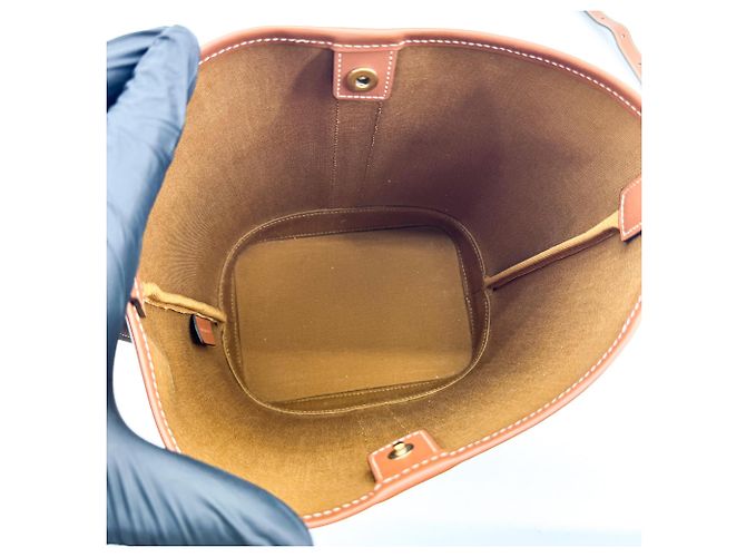 Céline Celine Bucket Triomphe Coated Canvas Medium - vue 5