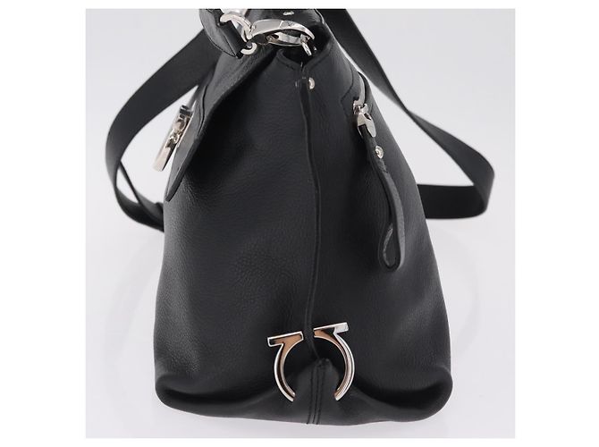 Salvatore Ferragamo Sofia Satchel Grainy Leather Large - vista 3