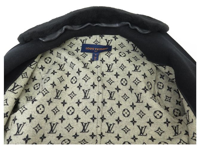 ABRIGO LARGO LOUIS VUITTON NUEVO CINTURÓN FORRO MONOGRAM S 36 - vista 4