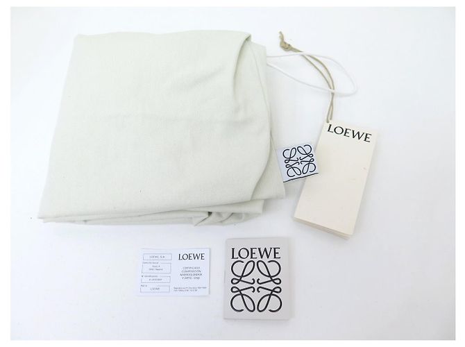 NUOVA BORSA LOEWE PANIER ANAGRAM A22T43X59 IN RAFFIA NERA TOTE HAND BAG - vista 11