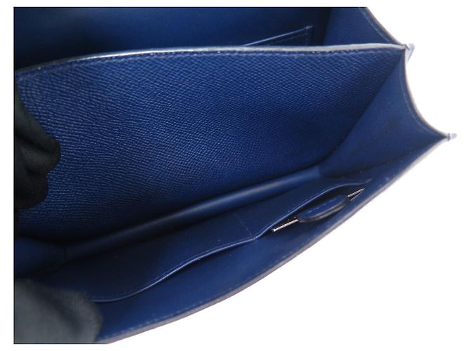 Hermès BORSA A MANO HERMES CONSTANCE 18CM MINI PELLE EPSOM BLU 2023 TRACOLLA HAND BAG - vista 10