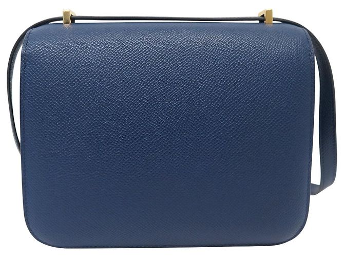 Hermès BORSA A MANO HERMES CONSTANCE 18CM MINI PELLE EPSOM BLU 2023 TRACOLLA HAND BAG - vista 2