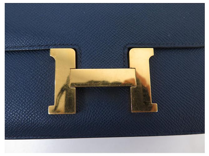 Hermès BORSA A MANO HERMES CONSTANCE 18CM MINI PELLE EPSOM BLU 2023 TRACOLLA HAND BAG - vista 6