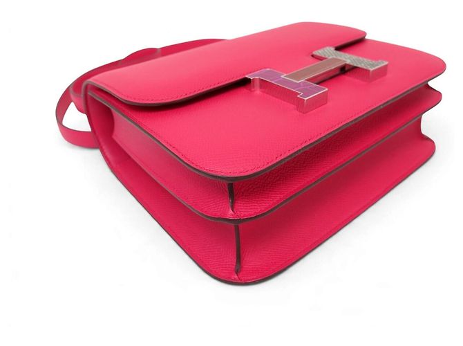 Hermès NUOVA BORSA A MANO HERMES CONSTANCE III 24 H080122CKAD PELLE EPSOM LUCERNA ALLIGATORE - vista 5