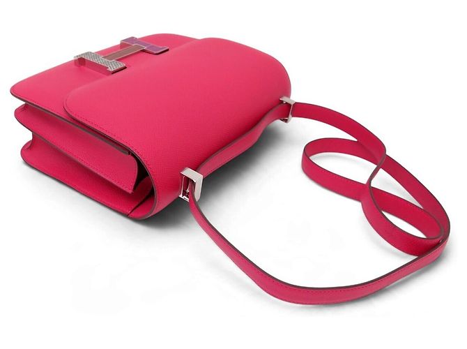 Hermès NUOVA BORSA A MANO HERMES CONSTANCE III 24 H080122CKAD PELLE EPSOM LUCERNA ALLIGATORE - vista 6