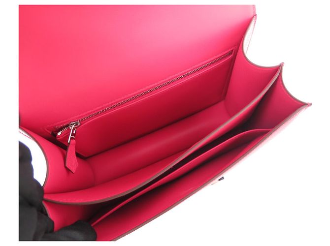 Hermès NUOVA BORSA A MANO HERMES CONSTANCE III 24 H080122CKAD PELLE EPSOM LUCERNA ALLIGATORE - vista 9