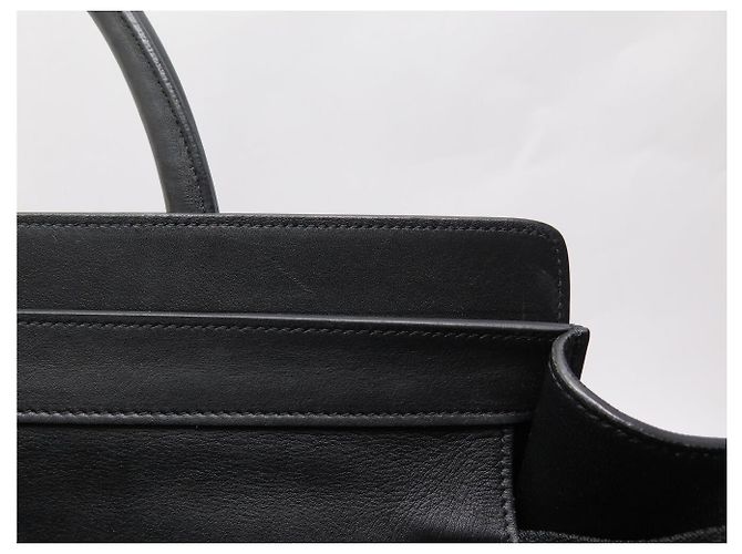 Céline BORSA A MANO CELINE LUGGAGE CABAS IN PELLE NERA MEDIUM - vista 13