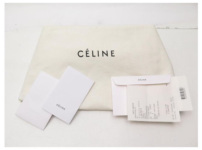 Céline BORSA A MANO CELINE LUGGAGE CABAS IN PELLE NERA MEDIUM - vista 17