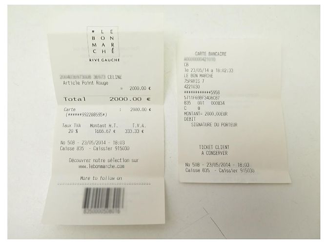 Céline BORSA A MANO CELINE LUGGAGE CABAS IN PELLE NERA MEDIUM - vista 18