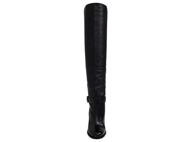 Botas de tacón de cuero negro Dolce & Gabbana - vista 3