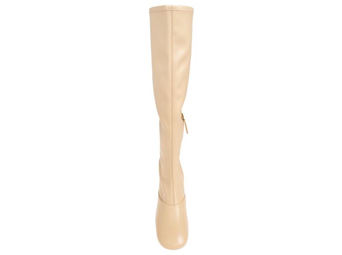 Botas altas Janis de piel Chloé marrón beige - vista 3