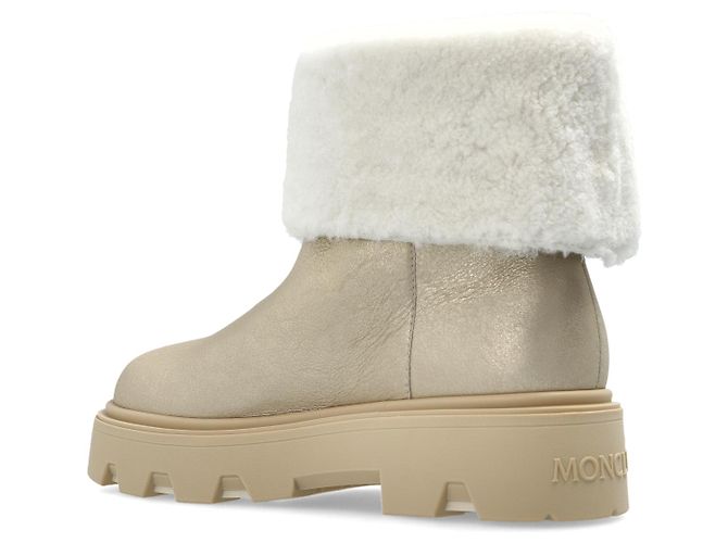 Botas de nieve Moncler Aurea de piel beige - vista 2