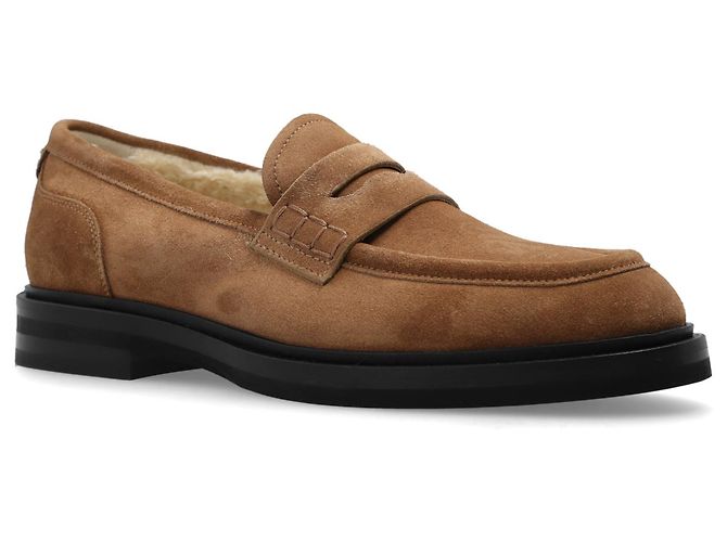 Mocassini in camoscio marrone Dolce & Gabbana - vista 2