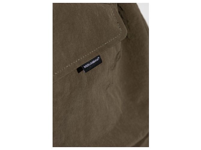 Dolce & Gabbana Parka in nylon verde - vista 3