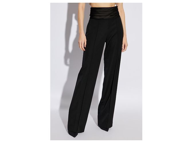 Balmain Wollhose mit Steppnähten an den Beinen - Ansicht 3