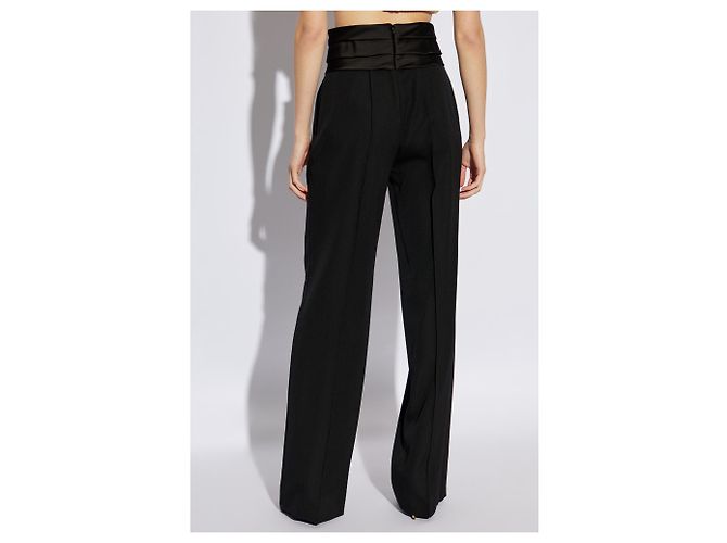 Balmain Wollhose mit Steppnähten an den Beinen - Ansicht 4