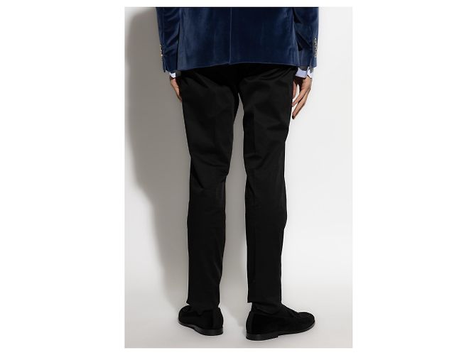 Pantaloni in cotone neri Dolce & Gabbana - vista 2