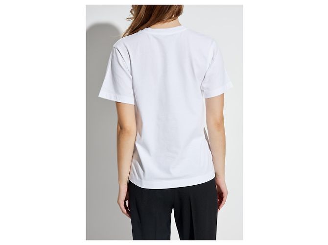 Dolce & Gabbana T-Shirt mit Logo Weiß Baumwolle - Ansicht 2