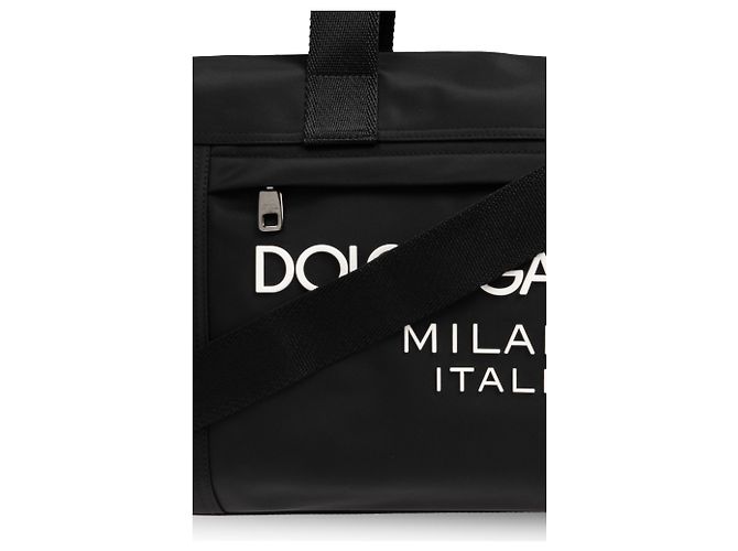 Valigetta Dolce & Gabbana nera in cotone - vista 4