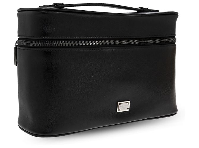 Borsa a mano in pelle nera Dolce & Gabbana - vista 2