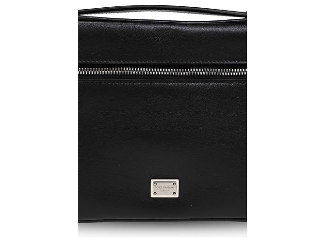 Borsa a mano in pelle nera Dolce & Gabbana - vista 4